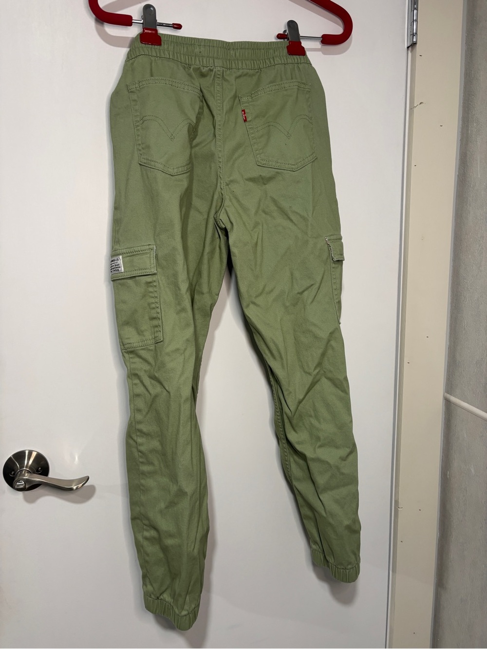 Levi's Olive Green Cargo Pants with Drawstring Waist - Picture 6 of 8